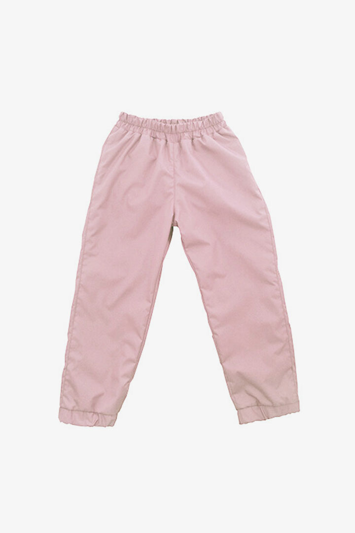 Детские брюки из плащёвки светло-розовые